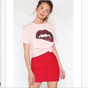Sequined Lips T-Shirt 👄